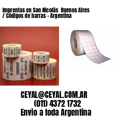 Imprentas en San Nicolás  Buenos Aires  / Códigos de barras – Argentina