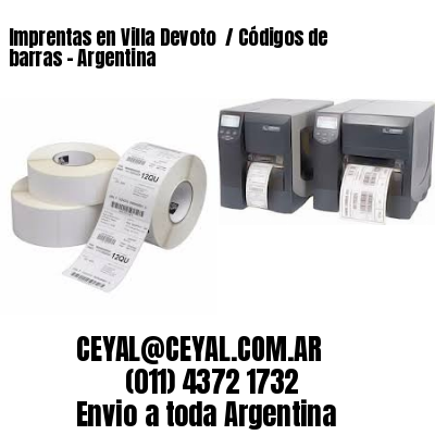 Imprentas en Villa Devoto  / Códigos de barras – Argentina