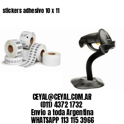 stickers adhesivo 10 x 11