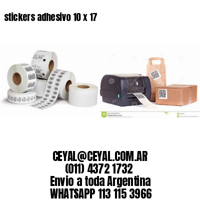 stickers adhesivo 10 x 17
