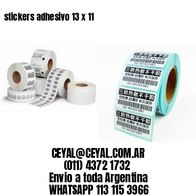 stickers adhesivo 13 x 11