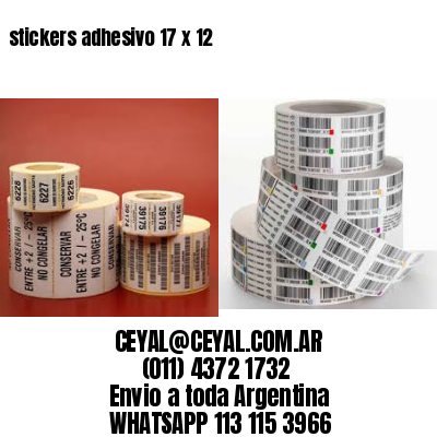 stickers adhesivo 17 x 12