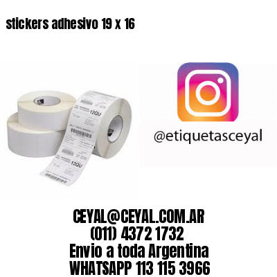stickers adhesivo 19 x 16