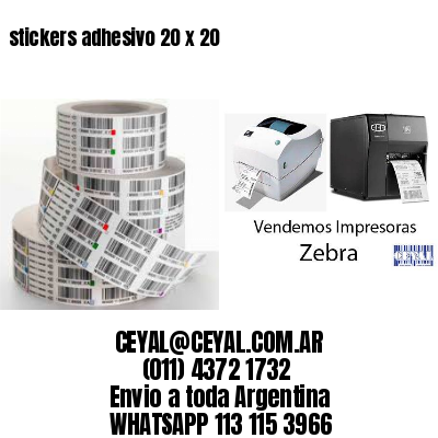 stickers adhesivo 20 x 20