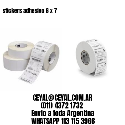 stickers adhesivo 6 x 7