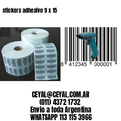 stickers adhesivo 9 x 15