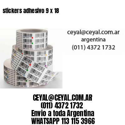 stickers adhesivo 9 x 18
