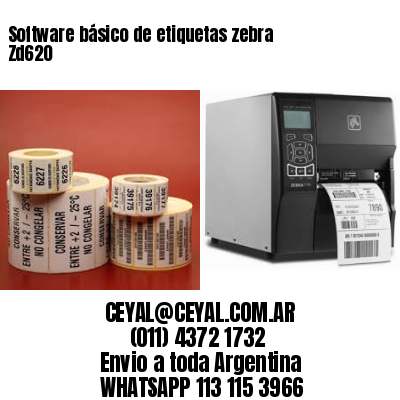Software básico de etiquetas zebra Zd620