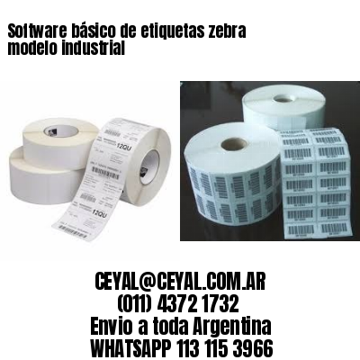 Software básico de etiquetas zebra modelo industrial