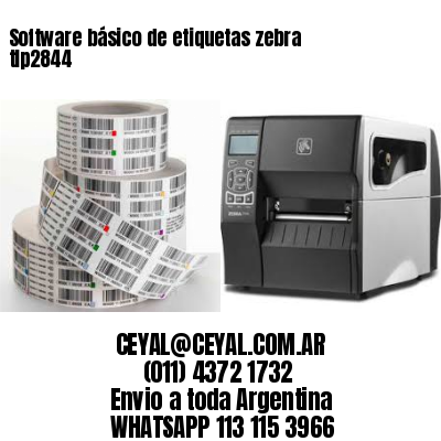 Software básico de etiquetas zebra tlp2844