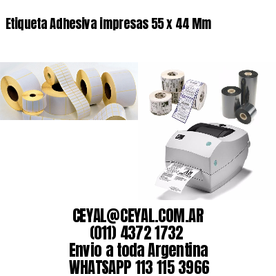 Etiqueta Adhesiva impresas 55 x 44 Mm