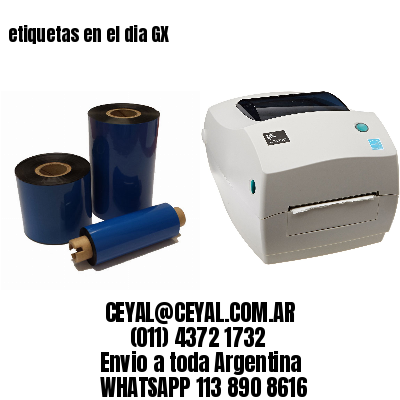 etiquetas en el dia GX