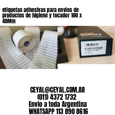 etiquetas adhesivas para envios de productos de higiene y tocador 100 x 40Mm
