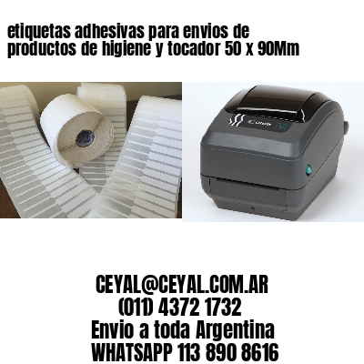 etiquetas adhesivas para envios de productos de higiene y tocador 50 x 90Mm
