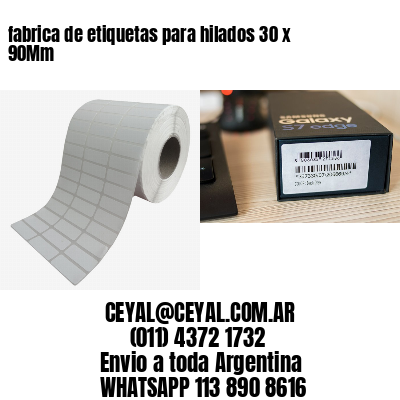 fabrica de etiquetas para hilados 30 x 90Mm