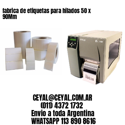 fabrica de etiquetas para hilados 50 x 90Mm
