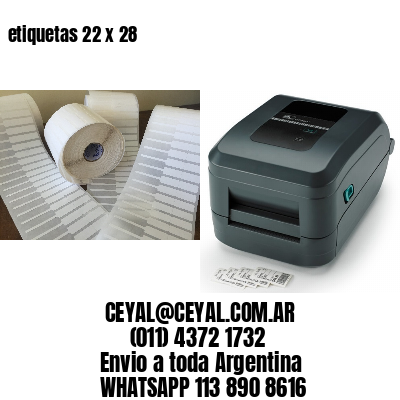 etiquetas 22 x 28