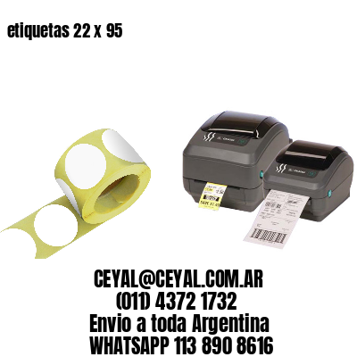 etiquetas 22 x 95