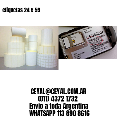 etiquetas 24 x 59
