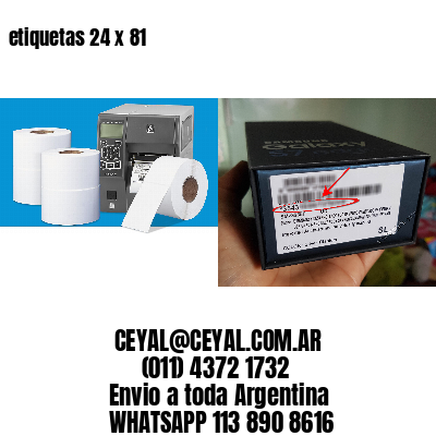 etiquetas 24 x 81
