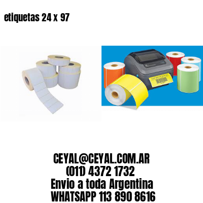 etiquetas 24 x 97