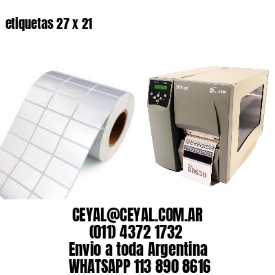 etiquetas 27 x 21