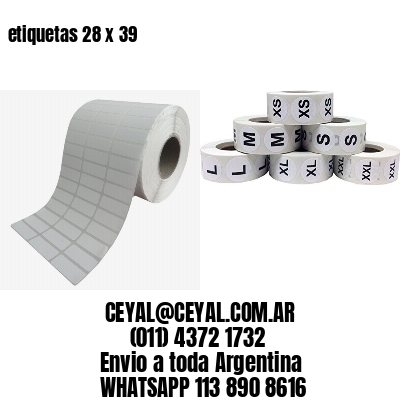 etiquetas 28 x 39
