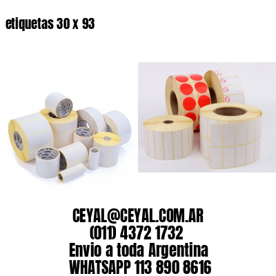 etiquetas 30 x 93