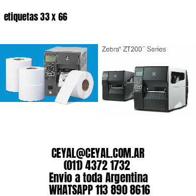 etiquetas 33 x 66