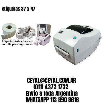 etiquetas 37 x 47