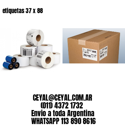 etiquetas 37 x 88