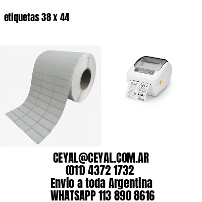 etiquetas 38 x 44