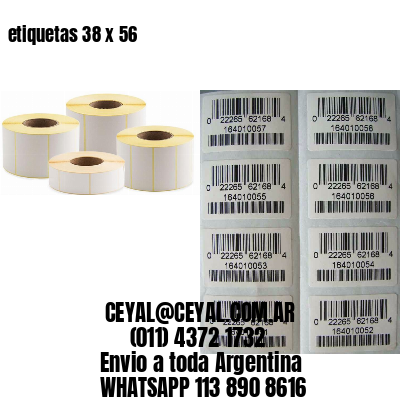 etiquetas 38 x 56
