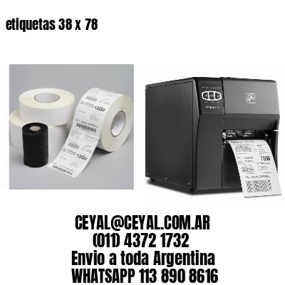 etiquetas 38 x 78