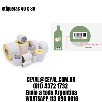 etiquetas 40 x 36