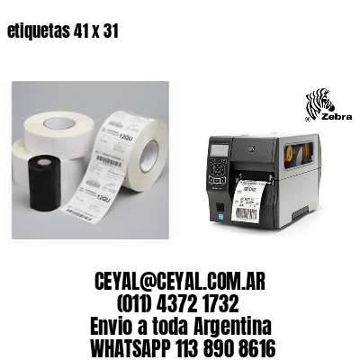 etiquetas 41 x 31
