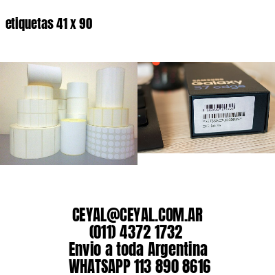 etiquetas 41 x 90