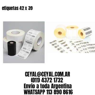 etiquetas 42 x 39