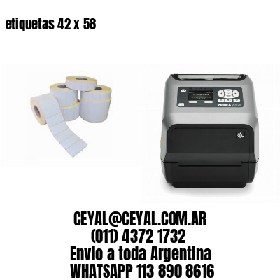 etiquetas 42 x 58