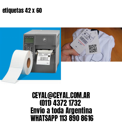 etiquetas 42 x 60
