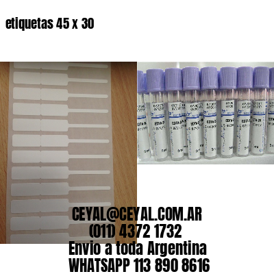 etiquetas 45 x 30