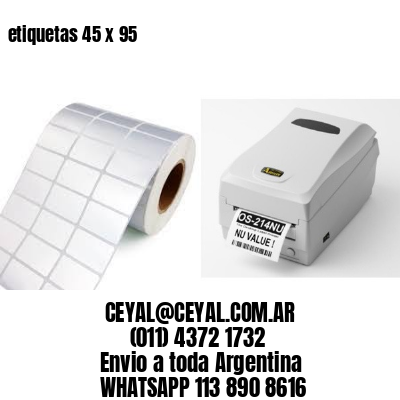 etiquetas 45 x 95