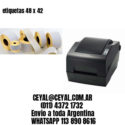 etiquetas 48 x 42