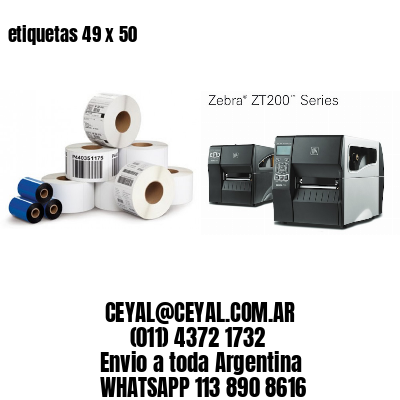 etiquetas 49 x 50