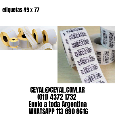 etiquetas 49 x 77
