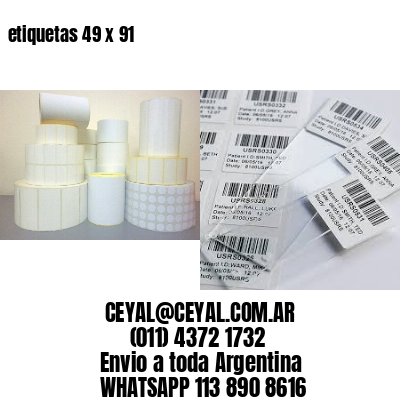 etiquetas 49 x 91