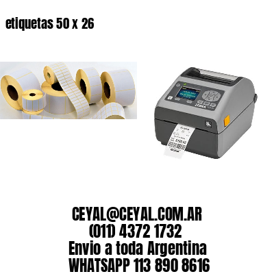 etiquetas 50 x 26