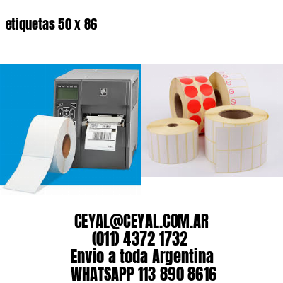 etiquetas 50 x 86