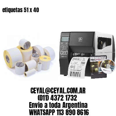 etiquetas 51 x 40