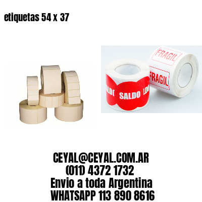 etiquetas 54 x 37